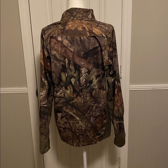 Mossy Oak Camouflage Long Sleeve Shirt with Olive Accents - Picture 4 of 6